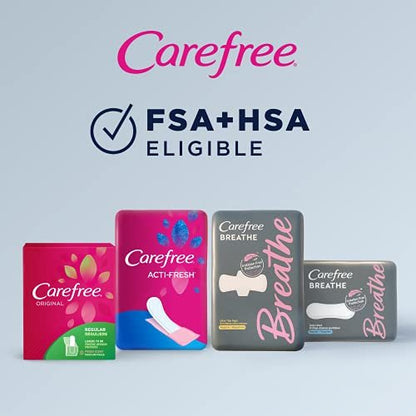 Carefree Acti-Fresh Body Shaped Regular Pantiliners, Fresh Scented, 54 Count (Pack of 1)