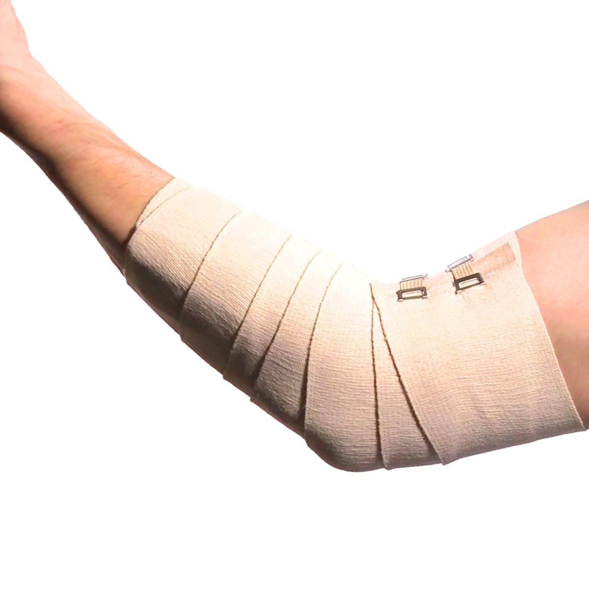 ACE 4 Inch Elastic Bandage with Clips, Beige - Support for Leg, Shoulder and More, 1 Count - görsel 11