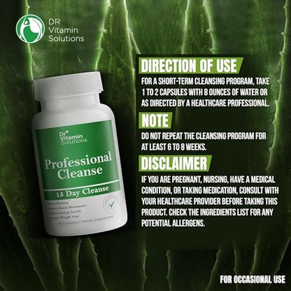 15 Day Gut Cleanse Detox for Women, GLP-1 Support - Natural Colon & Detox Cleanse for Weight Loss - Bloating & Constipation Relief - Flushes Toxins & Supports Immunity - 30 Ct.