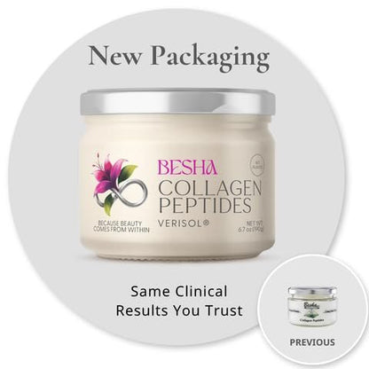 BESHA INC Verisol Collagen Bioactive Peptides (Natural Collagen Powder) Made in Germany – 3.5 oz