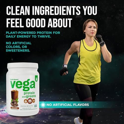 Vega Premium Protein + Supergreens, – 20g Complete Plant Protein: Derived from pea, hemp, and flaxseed, this – Image 12