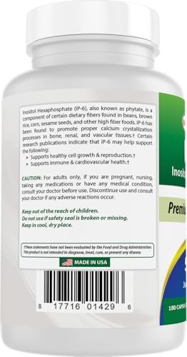 Best Naturals IP-6 510 mg 180 Capsules - görsel 7
