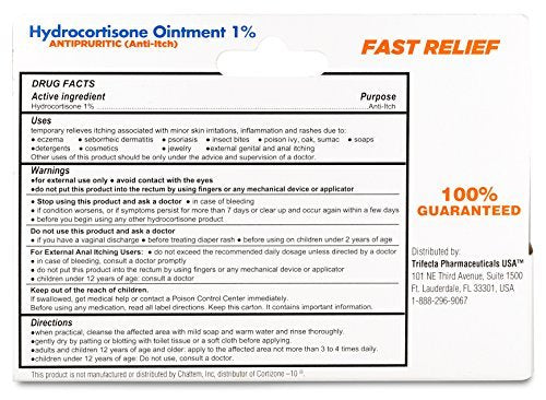 Globe Hydrocortisone Maximum Strength Transparent Ointment 1%, 1 oz | Anti-Itch Topical Ointment for Redness, Swelling, Itching, Rash, Dermatitis, Bug/Mosquito Bites, Eczema, Hemorrhoids & More - görsel 2