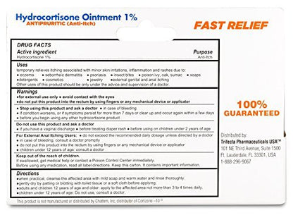 Globe Hydrocortisone Maximum Strength Transparent Ointment 1%, 1 oz | Anti-Itch Topical Ointment for Redness, Swelling, Itching, Rash, Dermatitis, Bug/Mosquito Bites, Eczema, Hemorrhoids & More