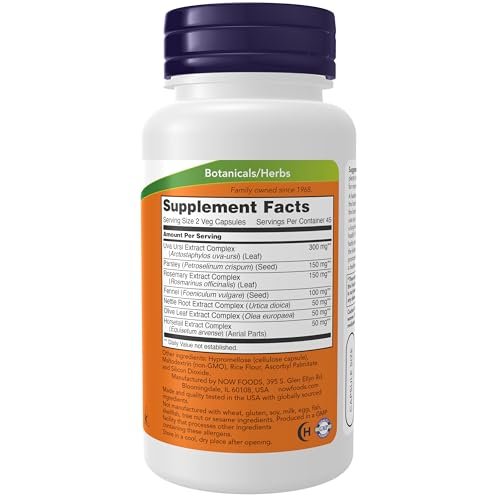 NOW Supplements, Kidney Cleanse with Uva Ursi, Parsley Seed, Fennel, and Horsetail, 90 Veg Capsules - görsel 4