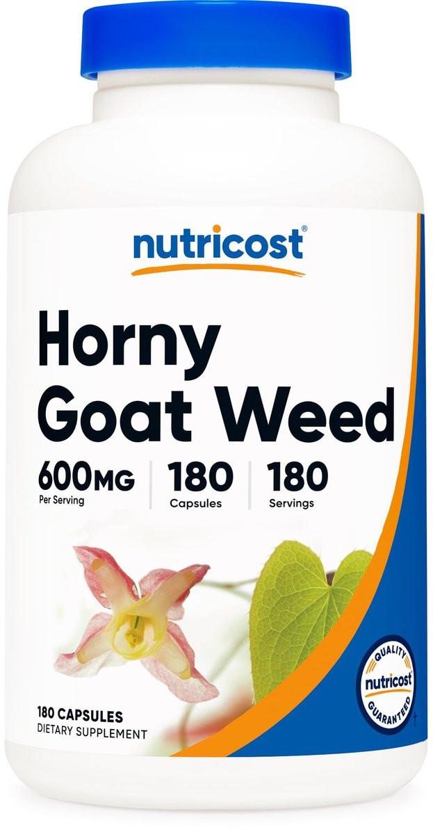 Nutricost Horny Goat Weed Extract (Epimedium) - 180 Capsules, 180 Servings, 600mg Per Capsule - görsel 3