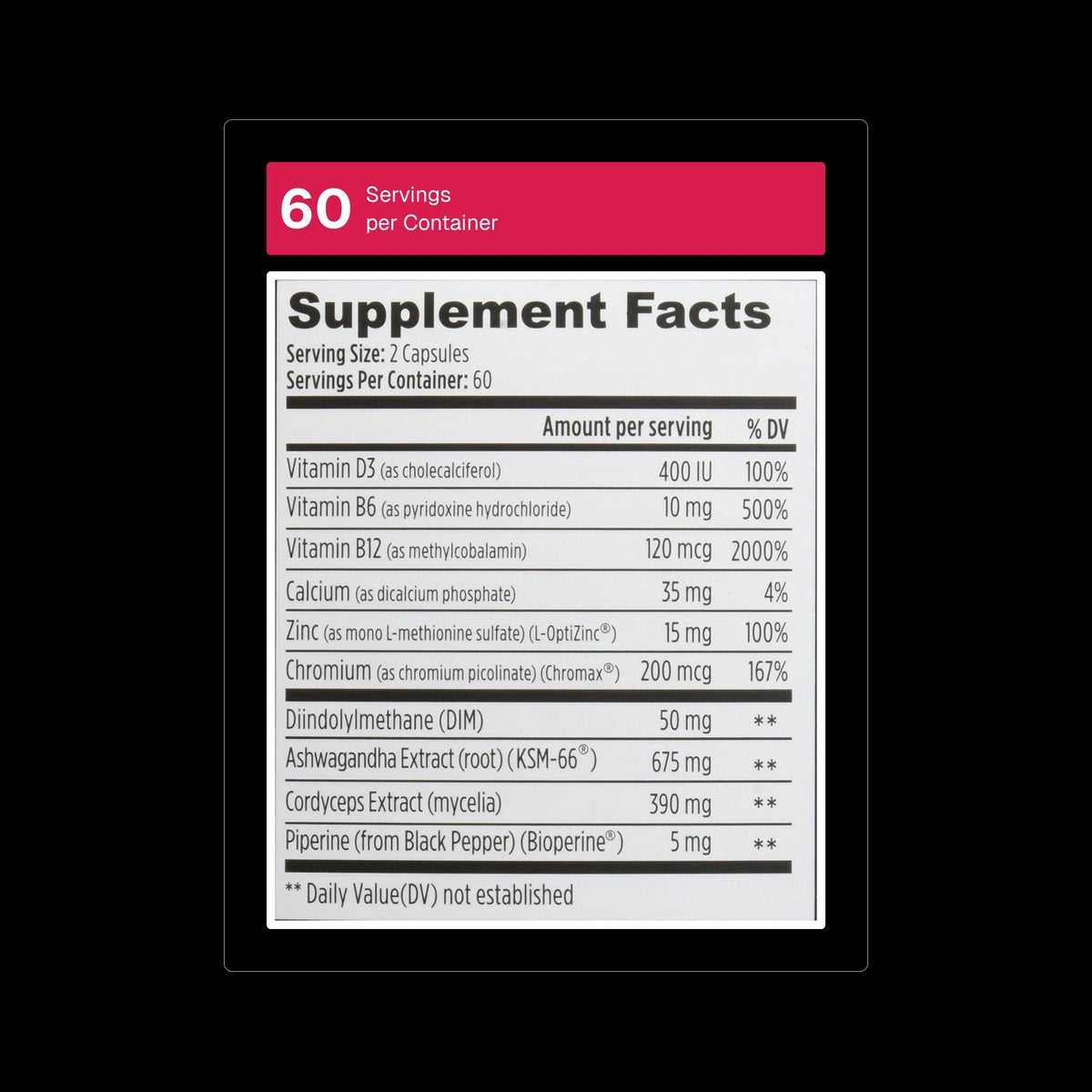 Weider Prime Testosterone Support - Men's – Easy to Use: Just four capsules daily with water, preferably with a – Image 7