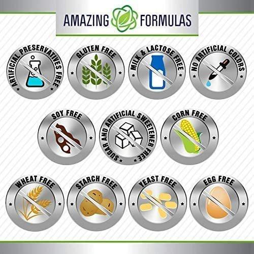 Amazing Formulas Vitamin B6 Pyridoxine 25mg 250 Tablets Supplement | Non GMO | Gluten Free | Made in USA - görsel 1