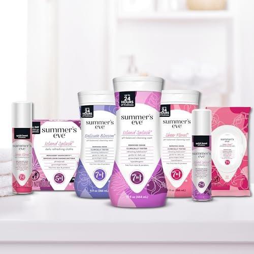 Summer's Eve Feminine Wipes, Blissful Escape, Vaginal Wipes, Feminine Care to Help Remove Vaginal Odor, Gynecologist Tested, 32 Wipes, Pack of 4 - görsel 4