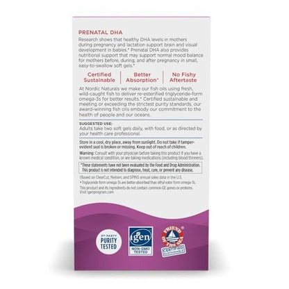 Nordic Naturals Prenatal DHA, Strawberry - – Vitamin D3 for Immunity and Bone Health: 400 IU of vitamin D3 per – Image 4