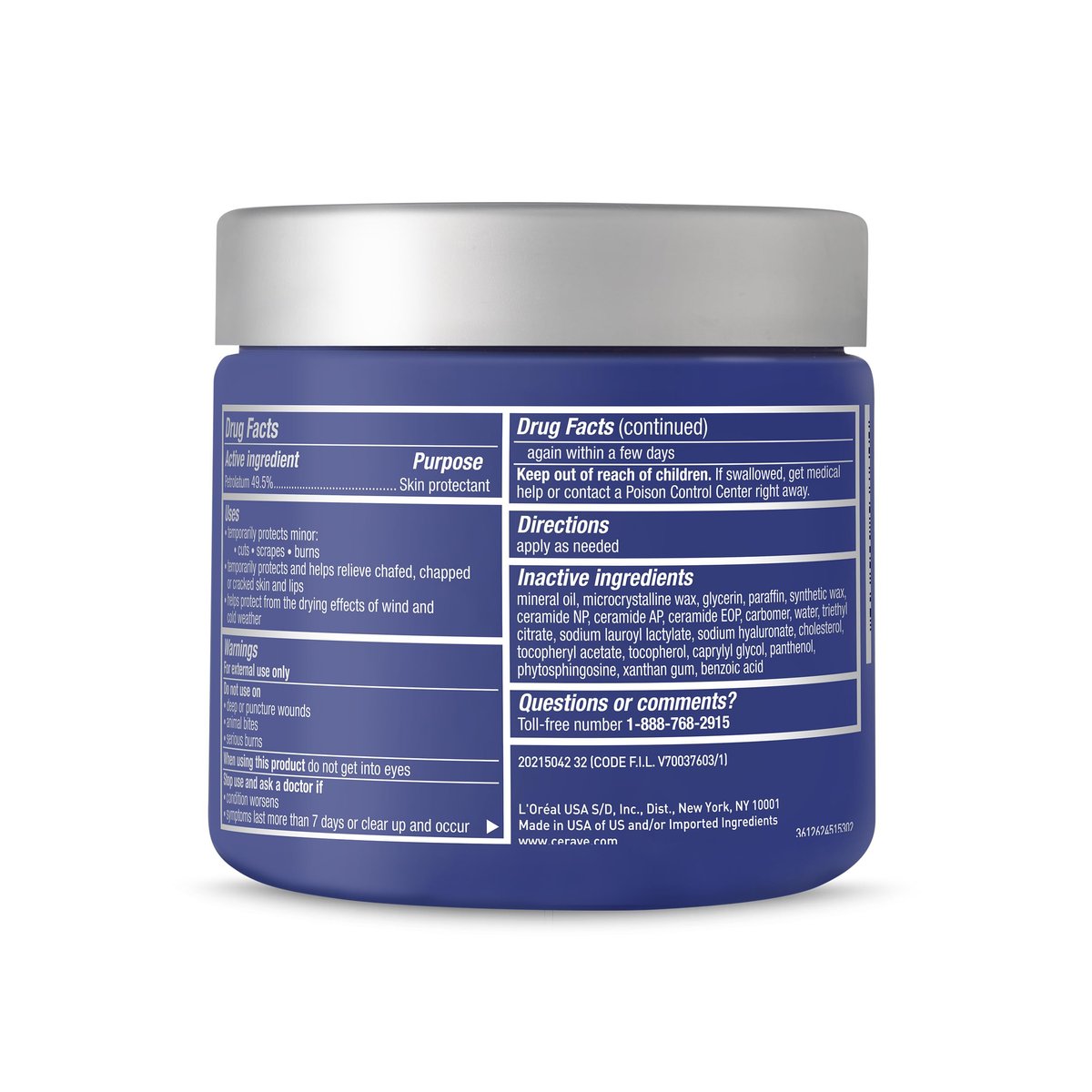 CeraVe Healing Ointment, Hydrating Skin Protectant With Petrolatum, Hyaluronic Acid & Ceramides, Face & Body Skin Barrier Repair For Cracked, Chafed, Dry Skin, Fragrance Free & Lanolin Free, 12 Oz - görsel 3