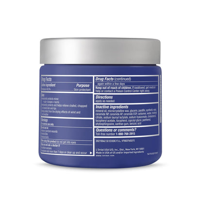 CeraVe Healing Ointment, Hydrating Skin Protectant With Petrolatum, Hyaluronic Acid & Ceramides, Face & Body Skin Barrier Repair For Cracked, Chafed, Dry Skin, Fragrance Free & Lanolin Free, 12 Oz