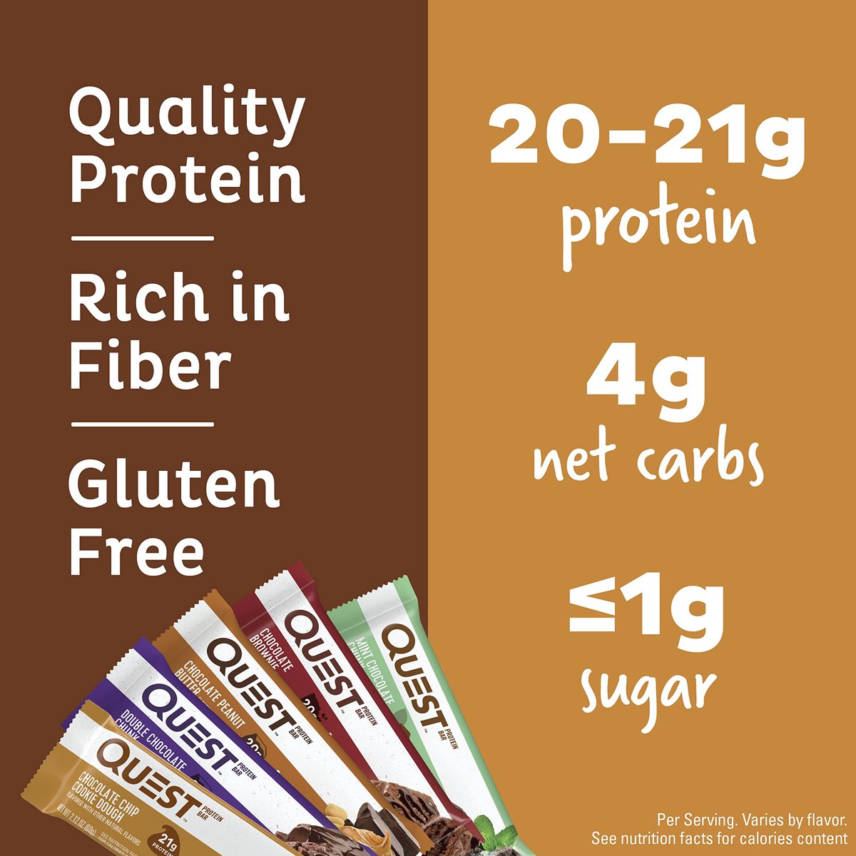 Quest Nutrition Chocolate Lovers Variety Pack, High Protein, Low Carb, Gluten Free, Keto Friendly, 12 Count - görsel 1