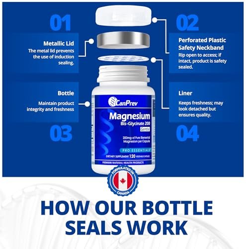 CanPrev Magnesium Bis-Glycinate Gentle – Supports Bone and Muscle Health: Magnesium is crucial for bone density – Image 17