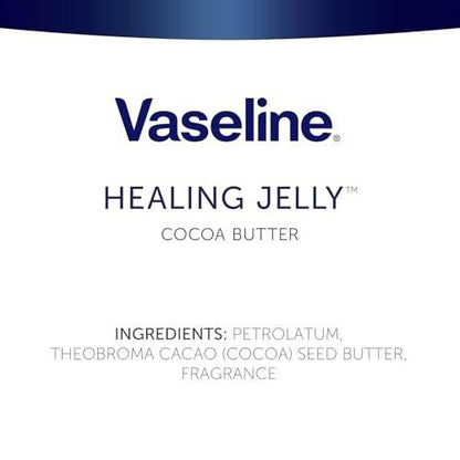 Vaseline Cocoa Butter Healing Jelly Variety Pack, 2 Sizes (7.5 Oz & 1.75 Oz) – Rich Moisturizing Ointment, Protectant & Moisturizer for Dry Skin