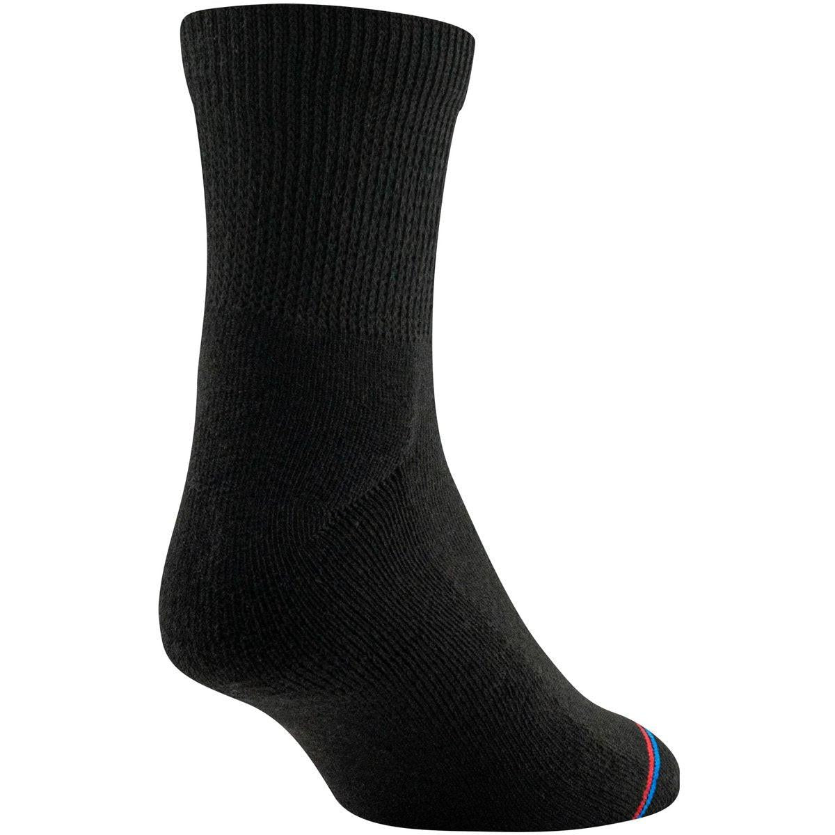 MediPeds Adult Quarter Socks With Non-Binding Top and Cushion, 8-Pairs Black, Shoe Size: Men's 7-12; Women's 10-13 - görsel 2