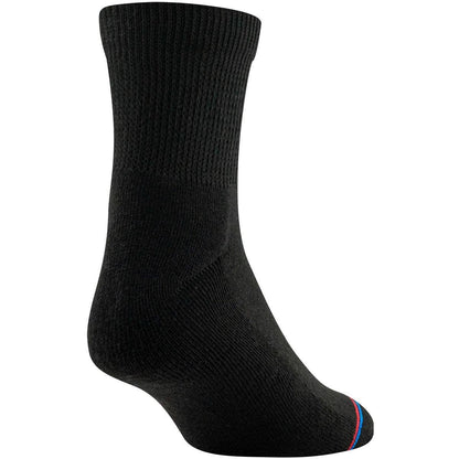 MediPeds Adult Quarter Socks With Non-Binding Top and Cushion, 8-Pairs Black, Shoe Size: Men's 7-12; Women's 10-13