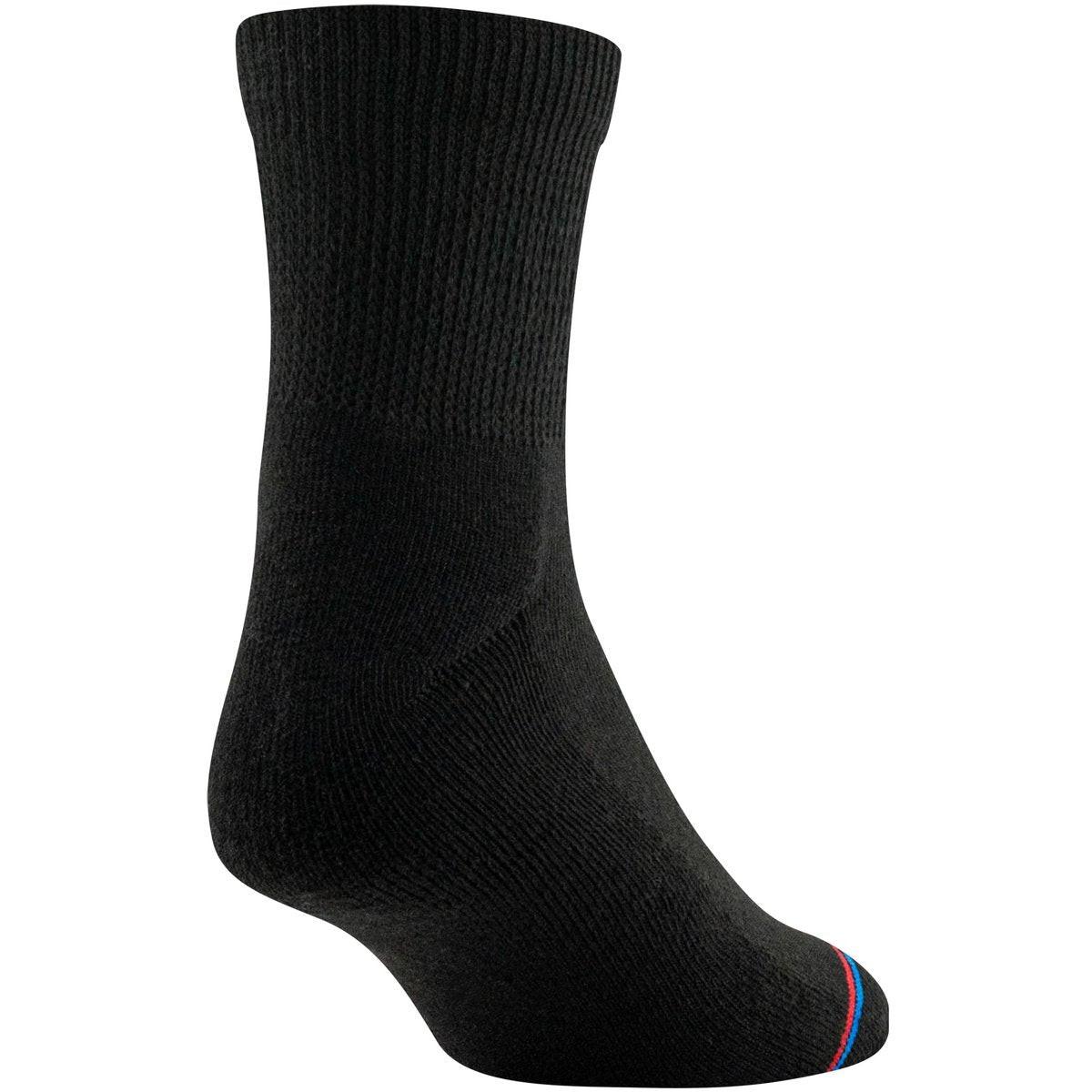 MediPeds Adult Quarter Socks With Non-Binding Top and Cushion, 8-Pairs Black, Shoe Size: Men's 7-12; Women's 10-13 - görsel 5