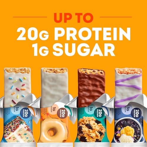 ONE Protein Bars, Birthday Cake, Gluten Free – High Protein, Low Sugar: 20g of protein per bar with only 1g of – Image 1