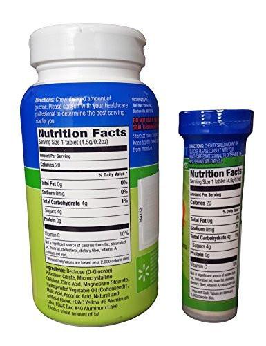 ReliOn Glucose, 50 Tablets with On-The-Go Tube, 10 Tablets. (Tropical Fruit) - görsel 1