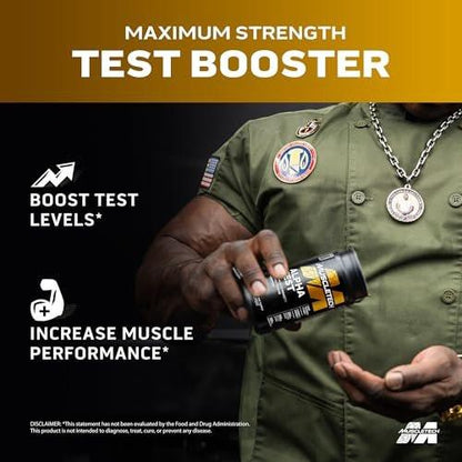 MuscleTech AlphaTest Testosterone Booster for Men – Tribulus Terrestris & Boron – Gym Workout Supplement for Muscle Growth, Stamina & Energy – 120 Pills