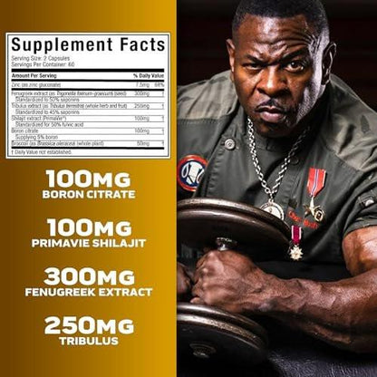 MuscleTech AlphaTest Testosterone Booster for Men – Tribulus Terrestris & Boron – Gym Workout Supplement for Muscle Growth, Stamina & Energy – 120 Pills
