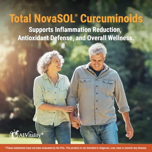 A1Vitality NovaSOL Turmeric Curcumin 1000mg – Non-GMO and Clean Ingredients: Free from genetically modified – Image 4