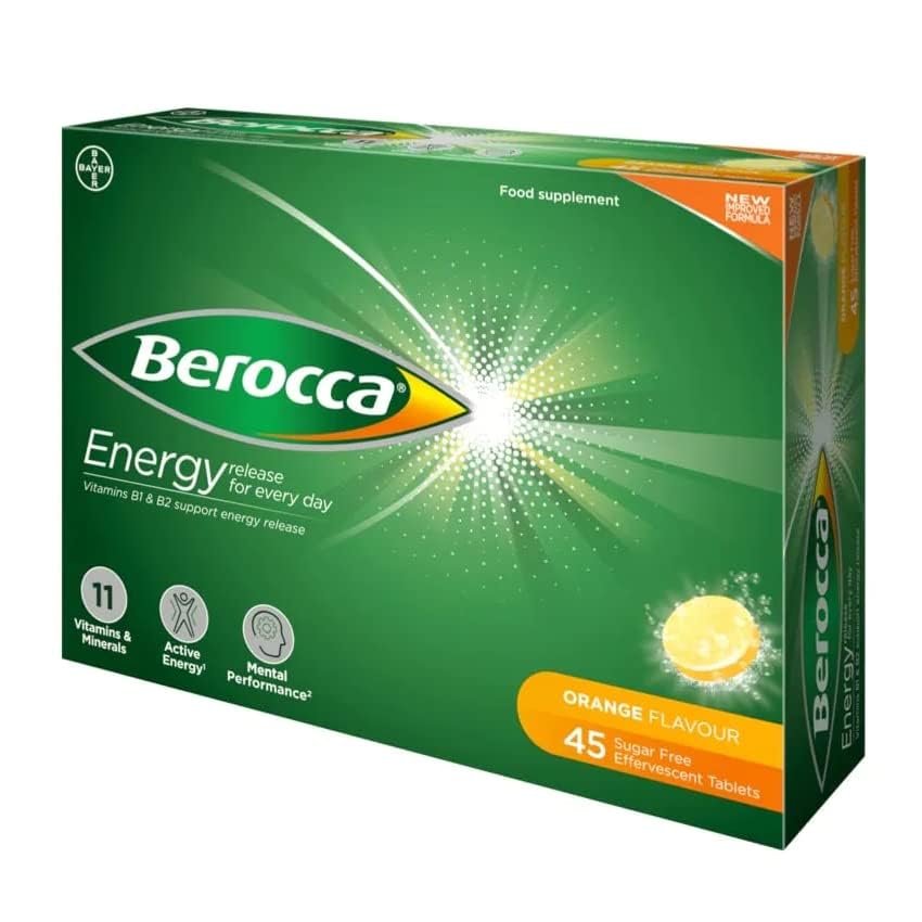 Berocca Orange Effervescent Tablets 45-Count - görsel 1
