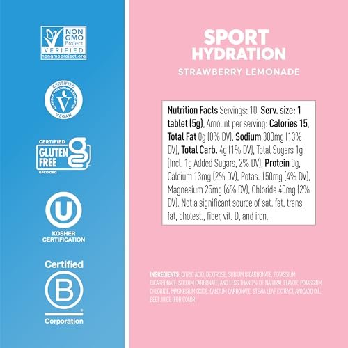 Nuun Sport Electrolyte Tablets with – No Sugar or Artificial Ingredients: Sweetened naturally with stevia leaf – Image 2
