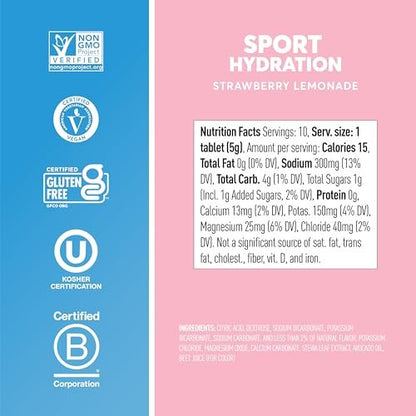 Nuun Sport Electrolyte Tablets with – No Sugar or Artificial Ingredients: Sweetened naturally with stevia leaf – Image 2