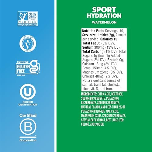 Nuun Sport Electrolyte Powder Packets with Magnesium, Calcium, Potassium, Chloride, and Sodium, Hydration Packets for On-the-Go, All Out Orange Flavor, Gluten Free & Vegan, 16 Single Servings - görsel 7