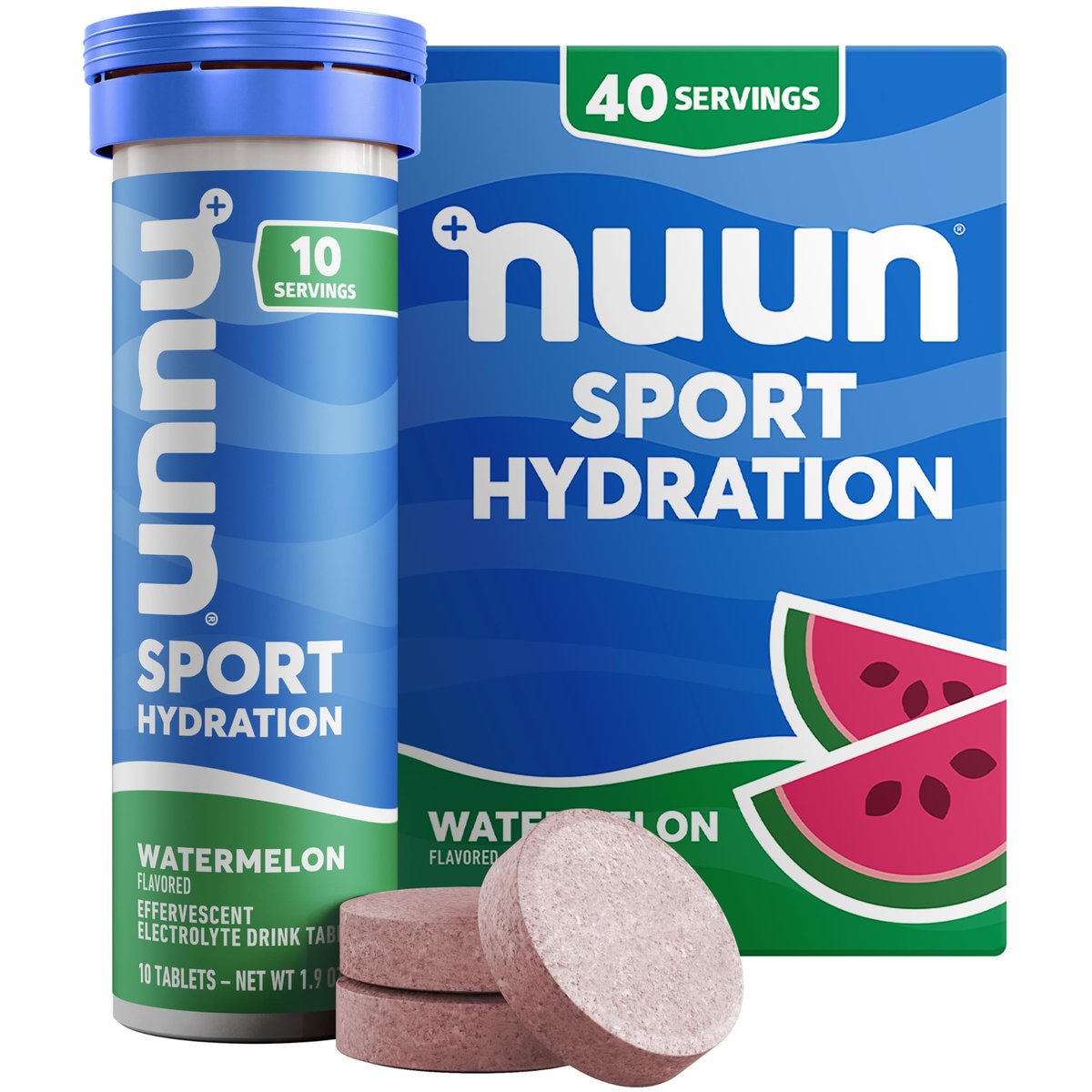 Nuun Sport Electrolyte Tablets with – Essential Electrolyte Blend: Each tablet delivers 360 mg sodium, 100 mg – Image 1