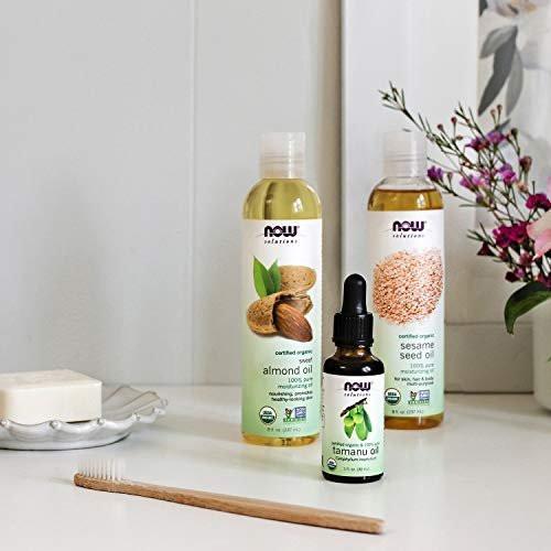 NOW Foods Solutions, Organic Sesame Seed Oil, 100% Pure Moisturizing Oil for Skin and Hair, with Vitamins, Minerals and Phytonutrients, 8-Ounce - görsel 3