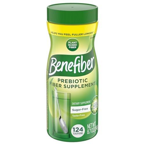 Benefiber Daily Prebiotic Fiber Supplement Powder for Digestive Health, Unflavored - 124 Teaspoons (8.7 Ounces) - görsel 3
