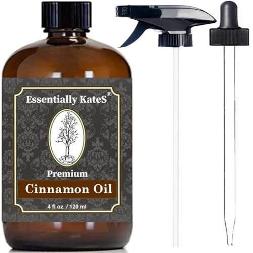 Premium Cinnamon Oil 4 Fl Oz with Huge Dropper and Sprayer - 100% Pure, Natural & Therapeutic - Cleaning, DIY Soap, Diffuser, Aromatherapy, Garden and Kitchen - Indoor and Outdoor - görsel 6