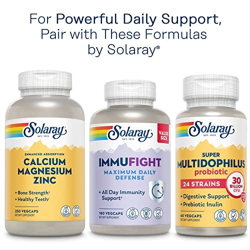 Solaray Once Daily Adult 50+ Complete Multivitamin for Women & Men, Essential Vitamins & Chelated Minerals for Healthy Energy, Heart, Brain & Immune Support, With CoQ10 & Lutein, Iron Free, 90 VegCaps - görsel 10