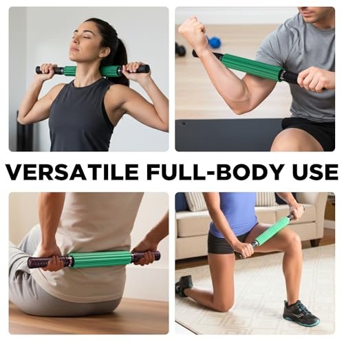 Theraband 13076 Muscle Roller Stick for Self-Myofascial Release, Deep Tissue Massage Rolling Pin, Trigger Point Release and Muscle Soreness, Old Version, One Size - görsel 13