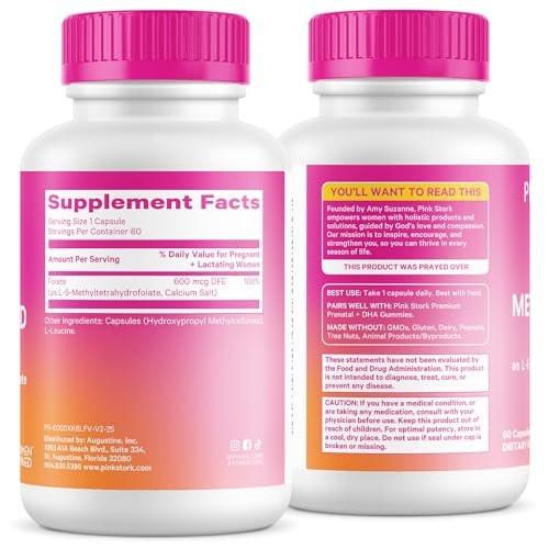 Pink Stork Folate: Methyl Folate - MTHFR – Pure and Simple: Free from unnecessary additives, gluten, and dairy. – Image 15
