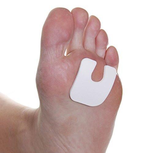 Dr. Jill's Wide Felt 1/4 Thickness U-shaped Callus Pads (Pack of 20) – White - görsel 1