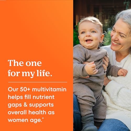One A Day Multivitamin for Women 50 and Over Tablets, Womens Multivitamin 50 plus with Vitamins D, C, E, Zinc & Biotin, Daily Vitamins for Woman 50+, 100 Ct (Packaging May Vary) - görsel 9