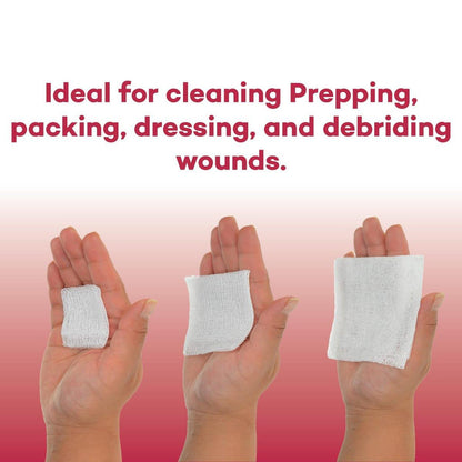 Dealmed Sterile 4x4 Gauze Pads Individually Wrapped, Disposable Medical Gauze for Wound Care, First Aid, Non-Stick, Highly Absorbent, Breathable Cotton, 100 Count (Pack of 1)