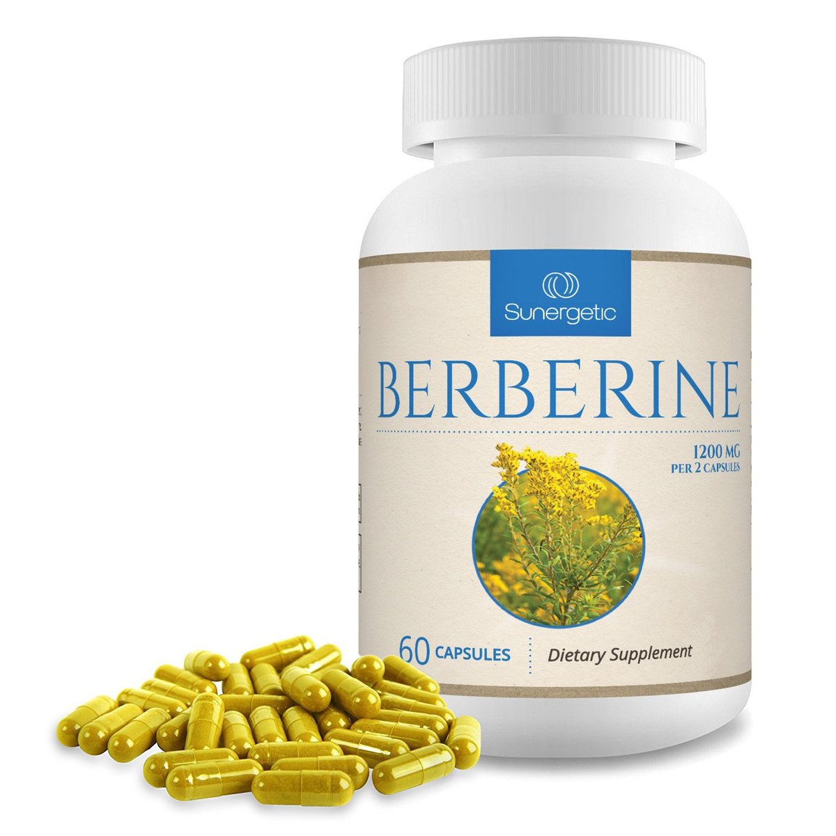 Sunergetic Premium Berberine Supplement - 1200mg Per Serving - Berberine HCL Supplement Non-GMO - Immune Support - 60 Capsules - görsel 9