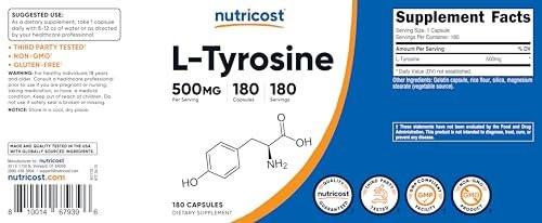 Nutricost Natural Caffeine 200mg, 250 Vegetarian Capsules - Gluten Free, Non-GMO - görsel 13