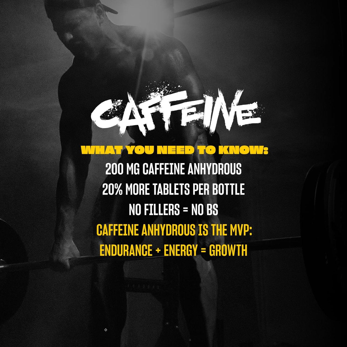 Mutant Caffeine Pills – Pharmaceutical-Grade Pure Caffeine Supplement for Boosting Energy, Focus, Mental Alertness, Performance, & Endurance – Reduces Fatigue & Restores Wakefulness – 240 Tablets - görsel 7