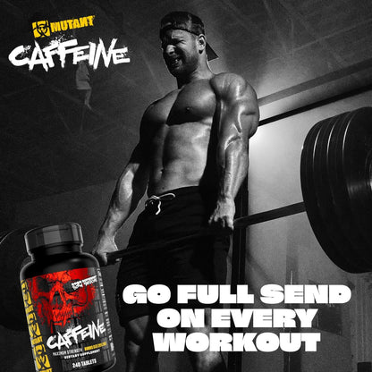 Mutant Caffeine Pills – Pharmaceutical-Grade Pure Caffeine Supplement for Boosting Energy, Focus, Mental Alertness, Performance, & Endurance – Reduces Fatigue & Restores Wakefulness – 240 Tablets