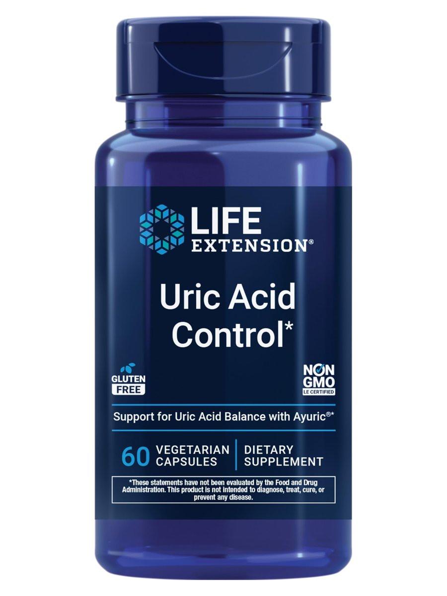 Life Extension Uric Acid Control - Promotes Healthy Uric Acid Balance, Joint Health & Discomfort Relief - Gluten Free, Non-GMO, Vegetarian - 60 Capsules - görsel 11