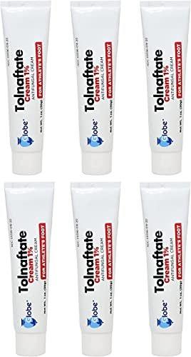 (6 Pack) Globe Tolnaftate 1% Cream 1 oz, Antifungal Treatment, Proven Clinically Effective on Most Athlete’s Foot and Ringworm, Compare to The Leading Name Brand - görsel 6