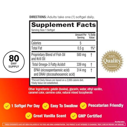 MegaRed Omega 3 Fish Oil & Antarctic Krill – Supports Multiple Systems: Promotes heart health, brain function, – Image 4