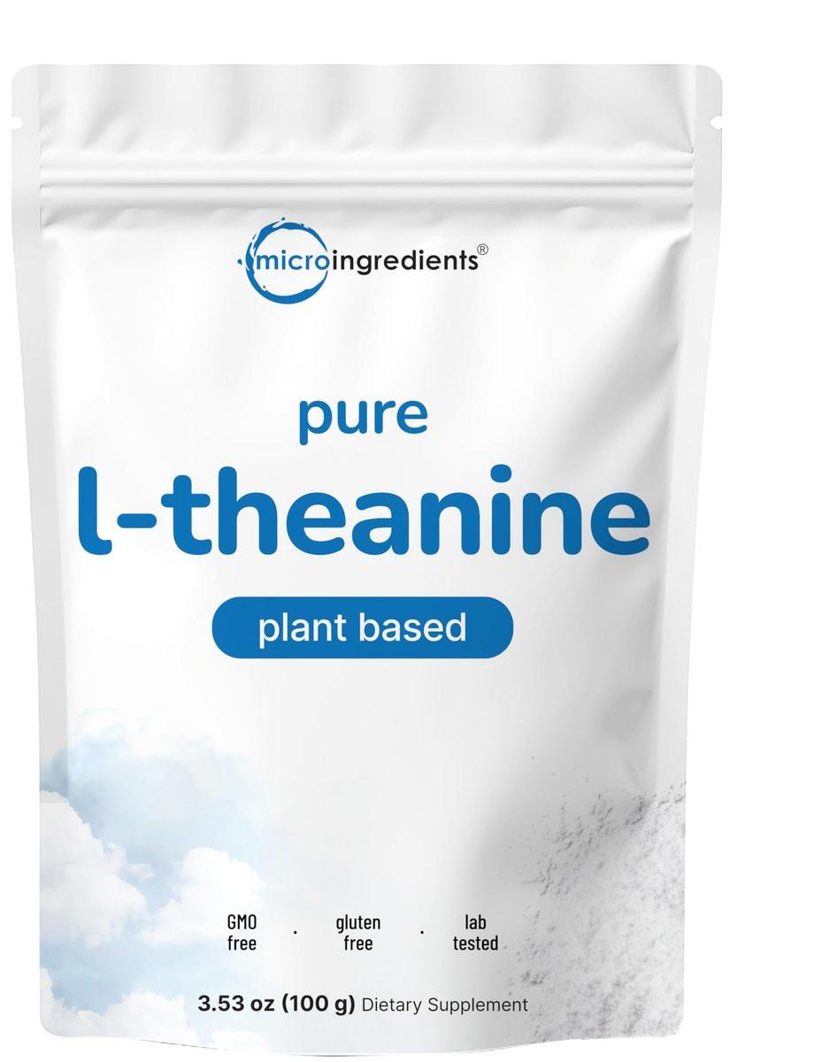 Pure L-Theanine Powder, 100 Grams (1 Year Supply), Filler Free, No GMOs and Vegan Friendly - görsel 8