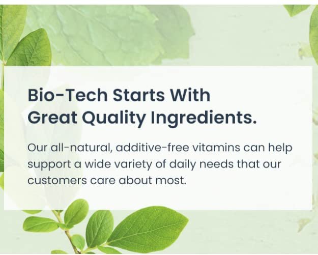 Bio-Tech Pharmacal D3-5 (5000 IU), 250 Capsules – All-Natural Supplement – Supports Bone & Immune Health – No Dairy, Fish, Gluten, Peanut, Shellfish, & Soy – No Artificial Colors - görsel 5